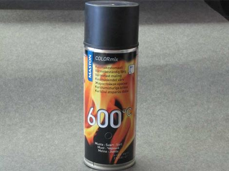102213-paint Sort varmefast spraymaling - Billede 1