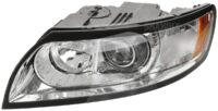 Forlygte venstre S40 V50 2008-12 xenon D1S m/ kurvelys