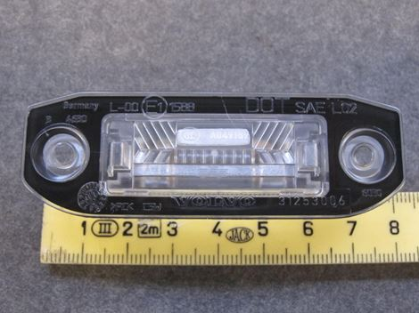 31253006 Glas til nummerplade lampe volvo S40 V50 XC60 V70/XC S80 XC90 - Billede 1