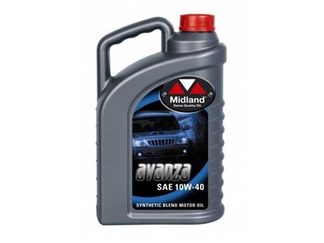 avanza-midland Motorolie 10W-40 Midland Avanza – 4 liter - Billede 1