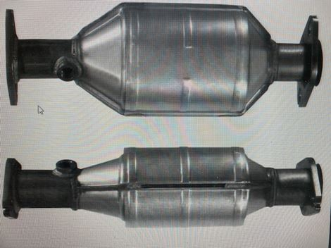 katalysator-20volvo-20440-20460-20480-20--208603147 katalysator volvo 440 460 480, med flanche - Billede 1