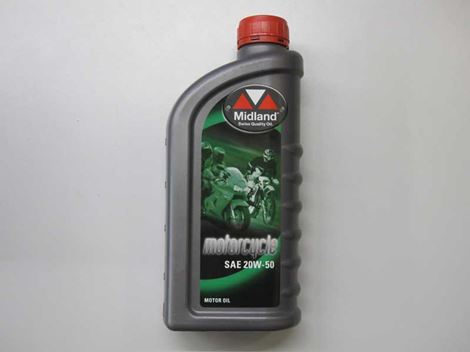 midland-motorcycle Motorcykelolie 20W-50 - Billede 1