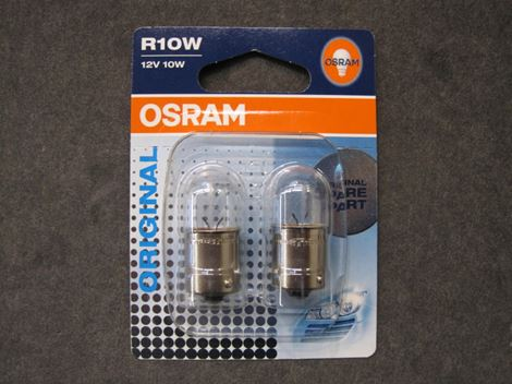 osram-20925608 osram R10W bajonet pære til baglygte m. v. - Billede 1