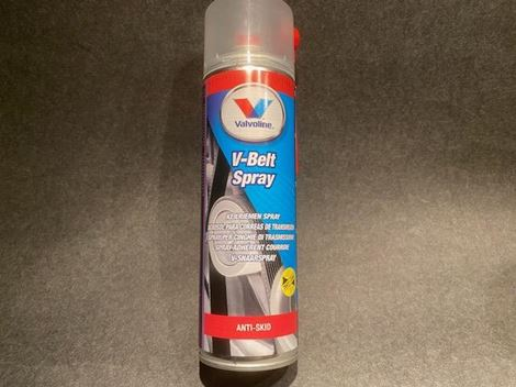 remspray Valvoline v-belt spray fjerner hylen fra kilremme - Billede 1