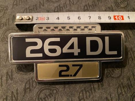 volvo-201202423-20guld Emblem volvo 2,7 264DL - Billede 1