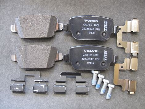 volvo-2030794553 Bremseklodssæt bag, massiv skive, 30794553, Volvo V70/XC70/S80 - Billede 1