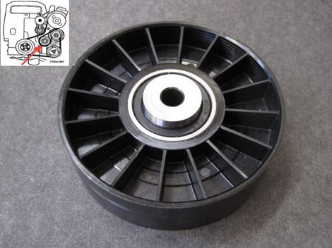 volvo-209145139 Medløberhjul til multirem volvo 850 S70 V70 1997-98 - Billede 1