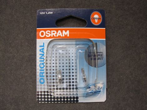 volvo-20989800 Osram 1,2W pære til instrument belysning - Billede 1
