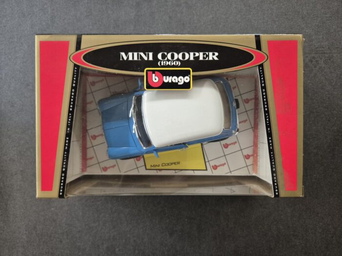Burago Gold Collection 1:16 Mini Cooper 1960 Blå - Billede 2
