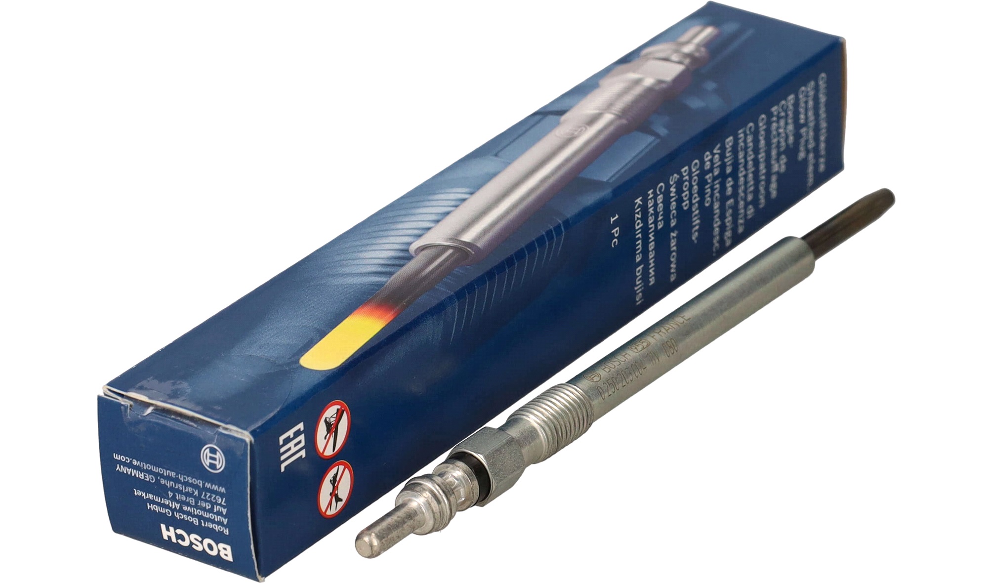 999627900069_0_m_1180_2000 Gløderør 0250203004, Volvo S60/S80/V70/XC70/XC90, D5244T - Billede 1