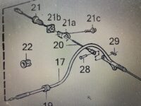 plastic til gennemføring kabel højre, volvo 740 940 - Billede 2