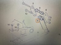 Bøsning til bladfjedre bag volvo 340 360 - Billede 2