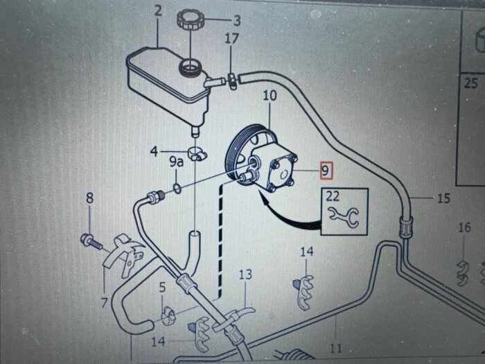 Servopumpe volvo original, Volvo C70 (-2005), S60 (-2009), S70, V70 (-2000), S80 (-2006), V70 P26 (2001-2007), V70 XC (-2000), XC70 (2001-2007) - Billede 3