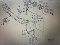 Skive til bærearmsbøsning 17 mm – bag, foraksel, Volvo 700, 900 - Billede 2