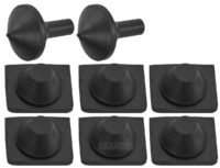 Gummibuffer kit, motorhjelm, Volvo 120, 130, 220