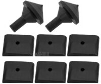 Gummibuffer kit, motorhjelm, Volvo 120, 130, 220 - Billede 2