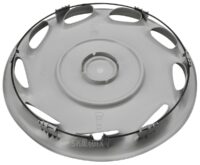 Hjulkapsel, sølv – 14" til stålfælge, Volvo 200, 400, S40, V40 (-2004) - Billede 4