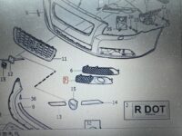 Rammesats, tågelygte venstre, Volvo V70 (2008-) - Billede 5
