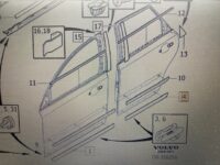 Dørliste nederst højre bag, klar til lakering, Volvo S40, V50 (2004-) (R-model) - Billede 3