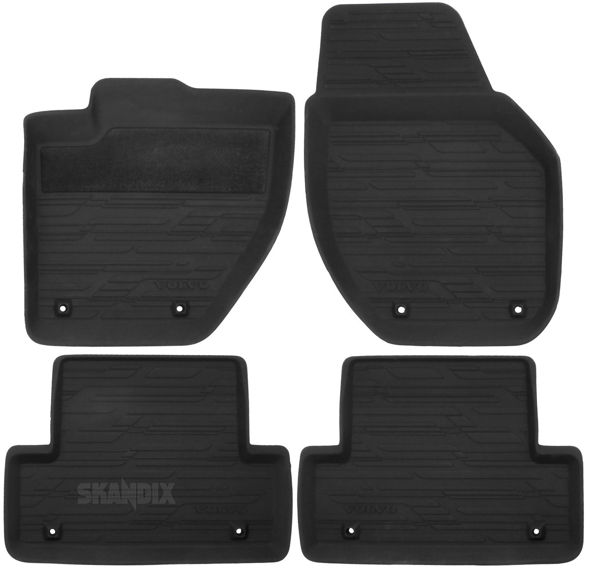 1041270 Gummimåtter sæt – original Volvo (anthracite/charcoal, 4 dele), Volvo V40 (2013-), V40 Cross Country - Billede 1