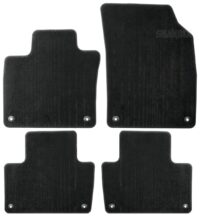 Velour gulvmåtter sæt – original Volvo (charcoal, 4 dele), Volvo XC90 (2016-) fra ch. nr.: 453709 til 501732