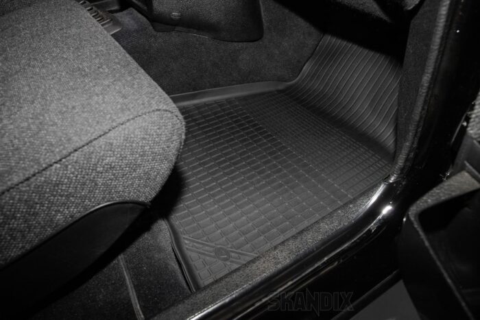 Gulvmåtter sæt – syntetisk materiale (sort, 4 dele), Volvo 240 260 - Billede 3