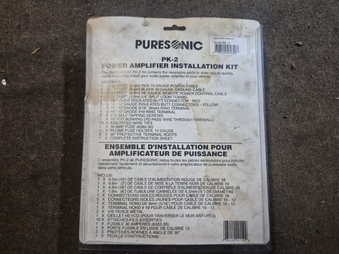 Puresonic PK-2 installationskit til effektforstærker - Billede 2